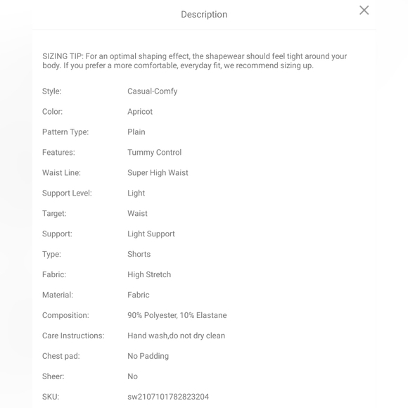 Solid shapewear shorts - Picture 4 of 6